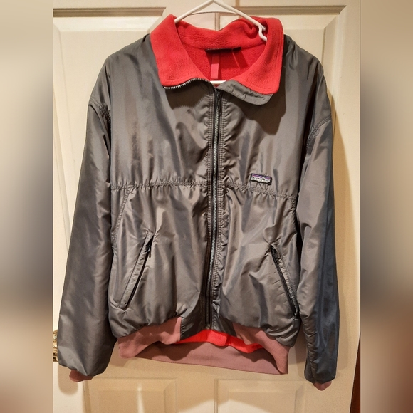 Patagonia Other - Patagonia Vintage Gray Capilene Lined Bomber Jacket size Large